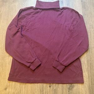 Vintage Eddie Bauer USA Made Turtleneck Shirt 100% Cotton Single Stitch Mens L